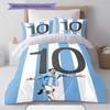 Messi Pattern Bedding,Quilt Set Quilt Cover Pillowcase Home Birthday Gift (1 * duvet cover + 2 * pillowcase, without core)
