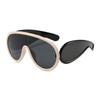 Y2K  Punk Sunglasses Women Men One-Piece Glasses for Ladies  Luxury Brand Oversized Steampunk Eyewear Goggle UV400