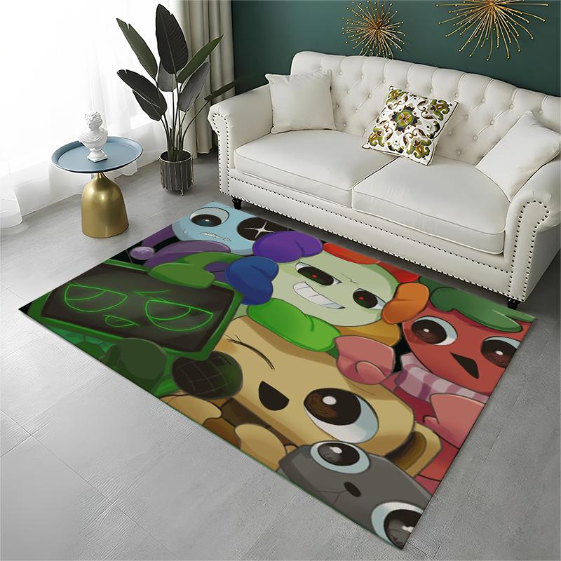Tappeto Antiscivolo Dandy World Cartoon per Soggiorno, Camera da Letto, Sala Giochi, Tappeto Morbido Pavimento Tappeto Arredo Casa Stanza Bambini