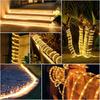 Solar Rope Light LED Outdoor Waterproof Copper Fairy String Tube Lights for Party Garden Yard Home Wedding Holiday Decoration
