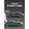 1/24 Mercedes Benzs AMG GT Alloy Miniature Car Diecast Metal Scale Car Model Sound and Light Collection Children Toy Vehicles Gifts