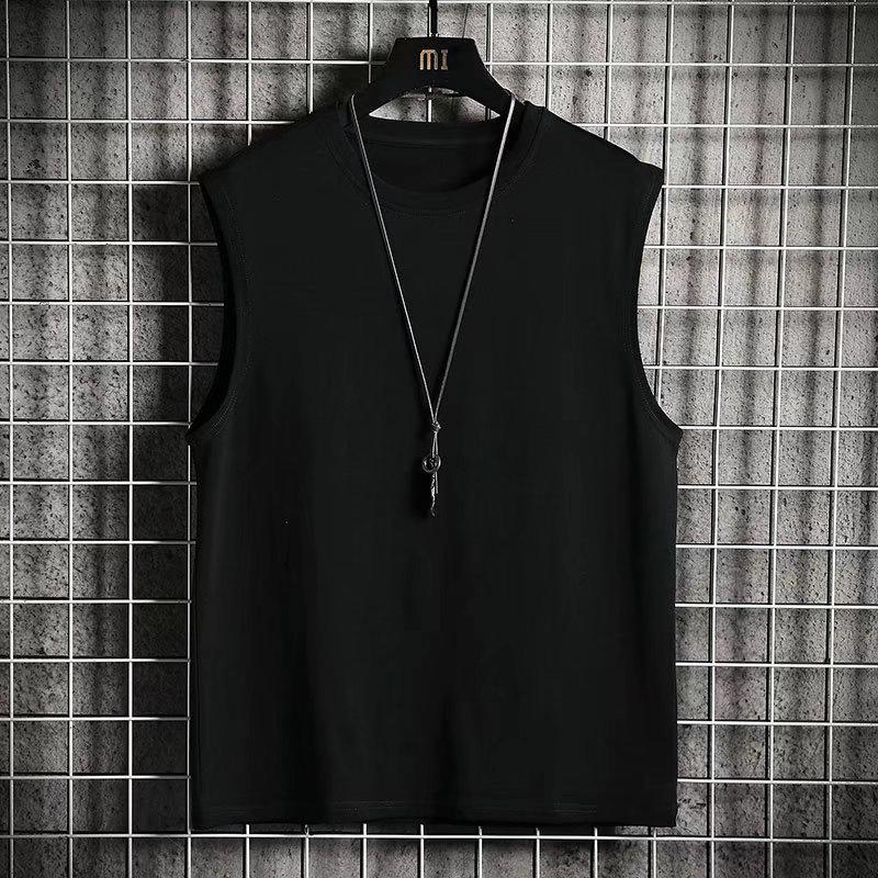 Мужская быстросохнущая майка без рукавов для фитнеса - Летняя спортивная свободная XL