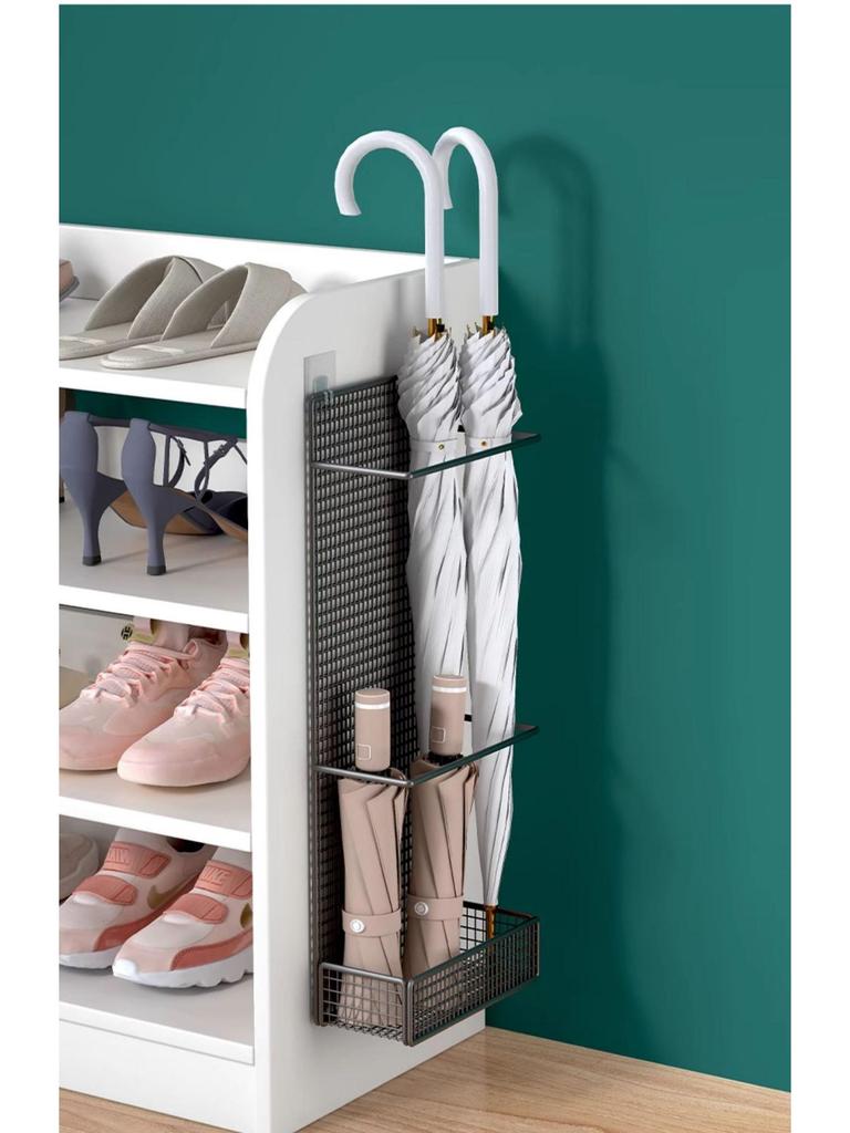 Wandmontierter Regenschirmhalter ohne Bohren: Gewerbliche & Heimnutzung, Aufbewahrungsständer mit langem Griff, Schirmständer für die Tür.