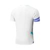 Li-Ning Badminton Series Color Block V-Neck Pullover Breathable Short Sleeve Badminton Shirt Unisex Tops Standard-White AAYU227-2