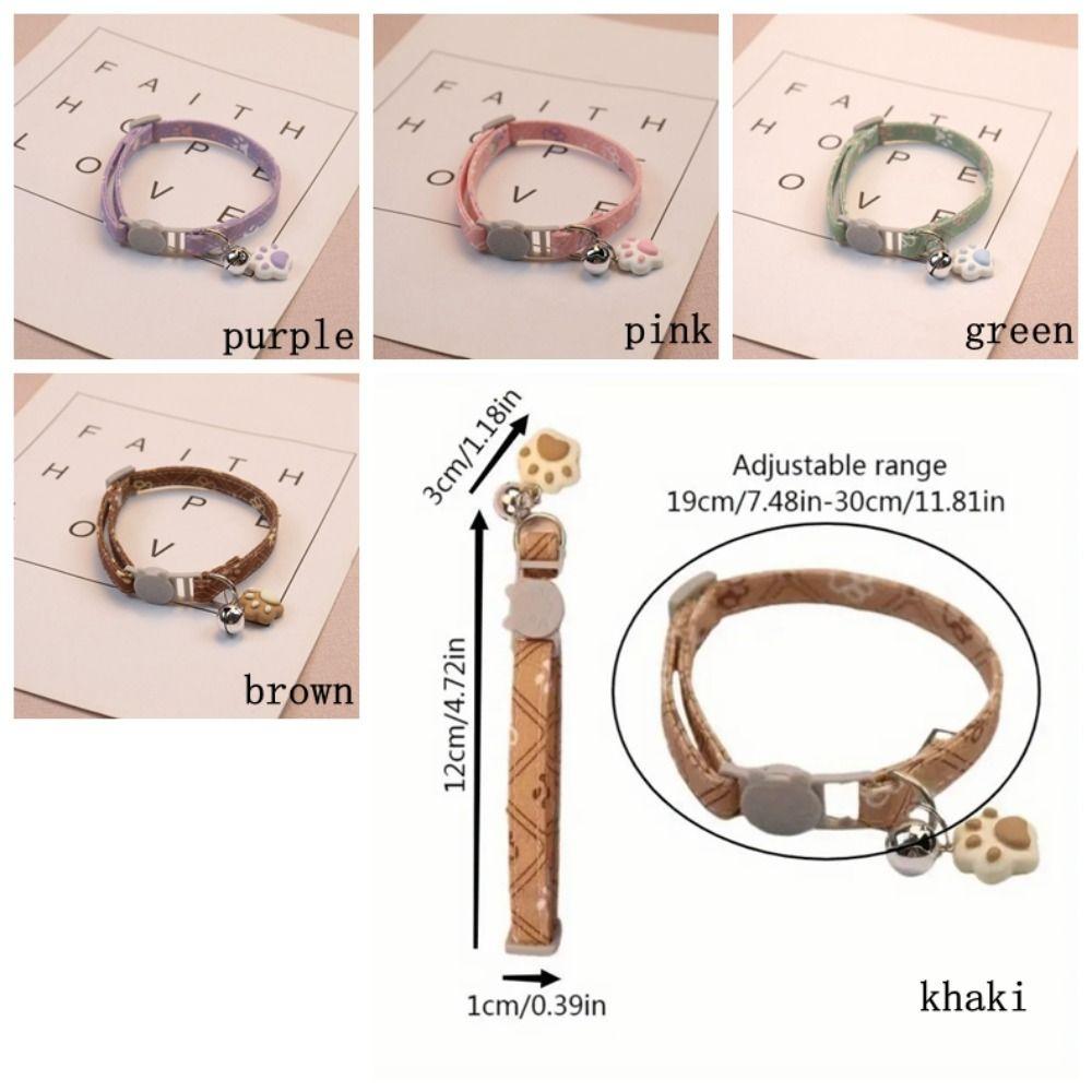 Adjustable Fashionable Neck Straps Exquisite Cat Pendant Necklace Pet Accessory Cat Collar Puppy