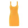 French Retro Sleeveless Knit Mini Dress - Sweet, Elastic Waistband, Pure Color for Women
