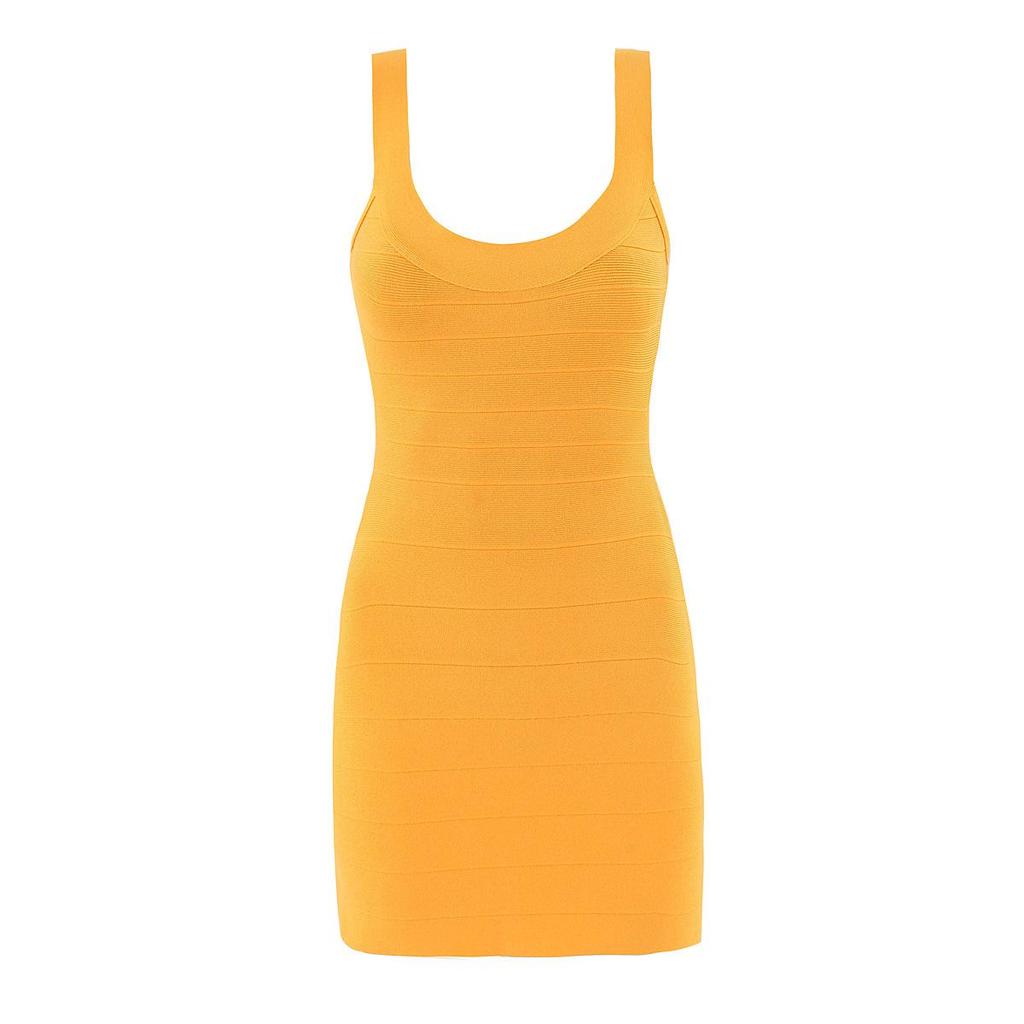French Retro Sleeveless Knit Mini Dress - Sweet, Elastic Waistband, Pure Color for Women