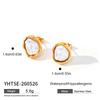 French Light Luxury High-end Pearl Earrings Stainless Steel Irregular Niche Retro Stud Earrings Temperament Ear Jewelry