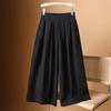 Seven Part Wide Leg Skirt Pants Women High Waisted Summer Thin Loose Casual Pants