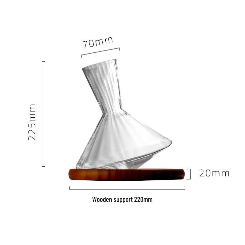 Crystal Gyroscope Rotating Decanter - Creative Wobbly Tumbler Glass
