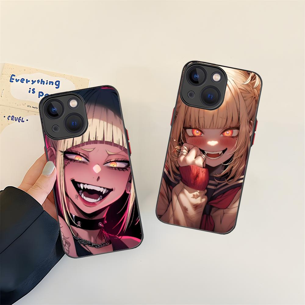 My Hero Academia Himiko Toga Phone Case for iPhone 16 15 14 13 12 11 X XR XS 8 7 Pro Max Plus Mini Colour Silicone Protective