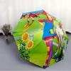1pc Pippi Longstocking Automatic Folding Umbrella - Compact 8-Rib Design, Durable Plastic & Iron, 053