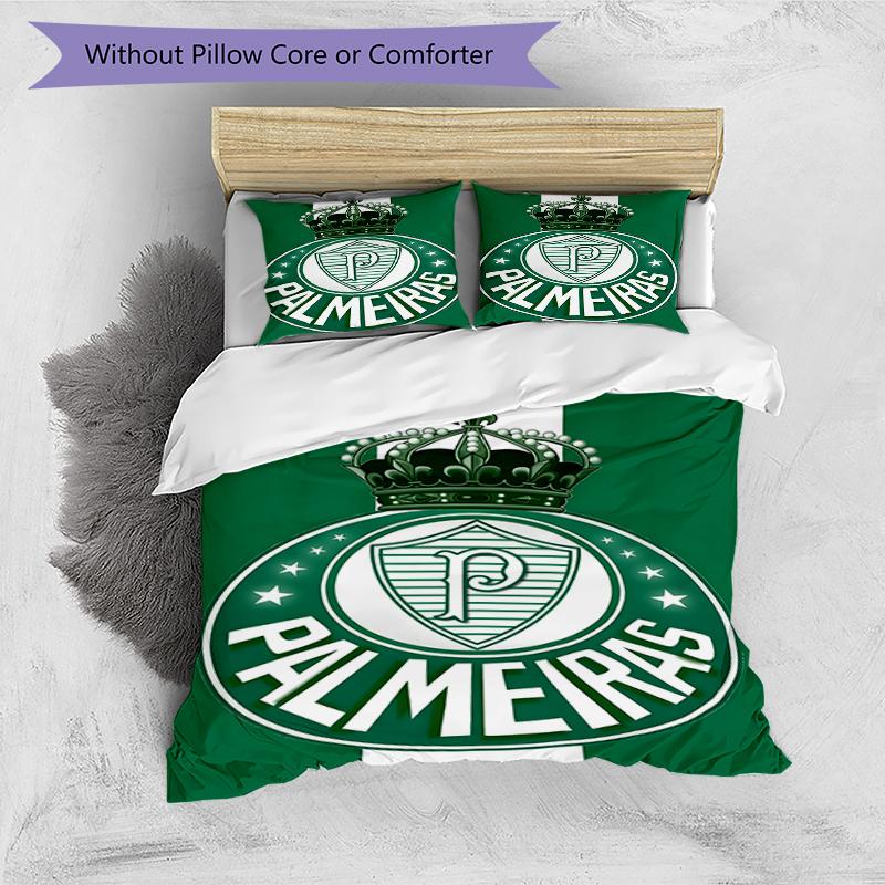 3pcs Football Team (30) Design Cover Set - HD Printed Bedding with 1 Cover and 2 Pillowcases - Perfect for Home and Dorm Decor