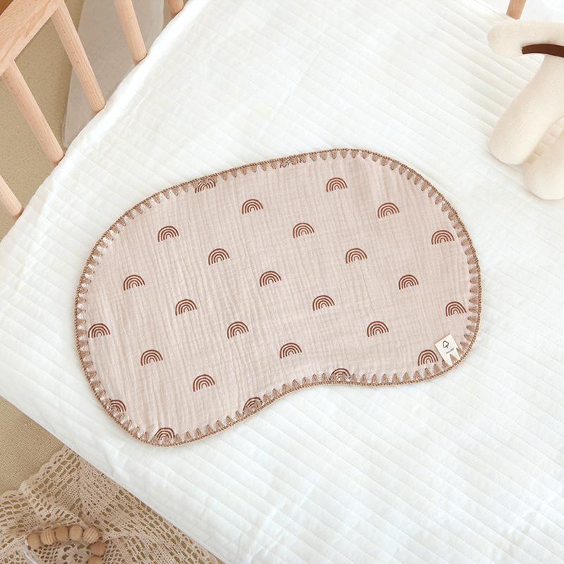 10-lagiges Baumwollgaze-Neugeborenenkissen - Atmungsaktiv, Schweißabsorbierend, Wolkenförmig für Babykomfort