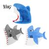 Comfortable Polyester Hood for Theme Parties Shark Hat Mask Adults/Kids, Funny Plush Headgear, Adjustable Costume Halloween Photo Prop Breathable