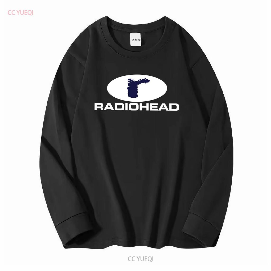 Radiohead T Shirt New men long or short sleeves vintage Washed Stretched Stylish Unisex Comfortable Slightly graphic fashion