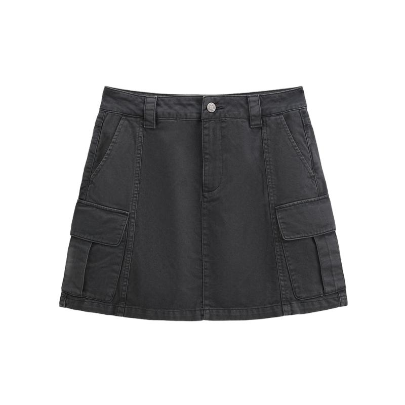 GAP Women s Retro Washed Twill Workwear Short Skirt 28