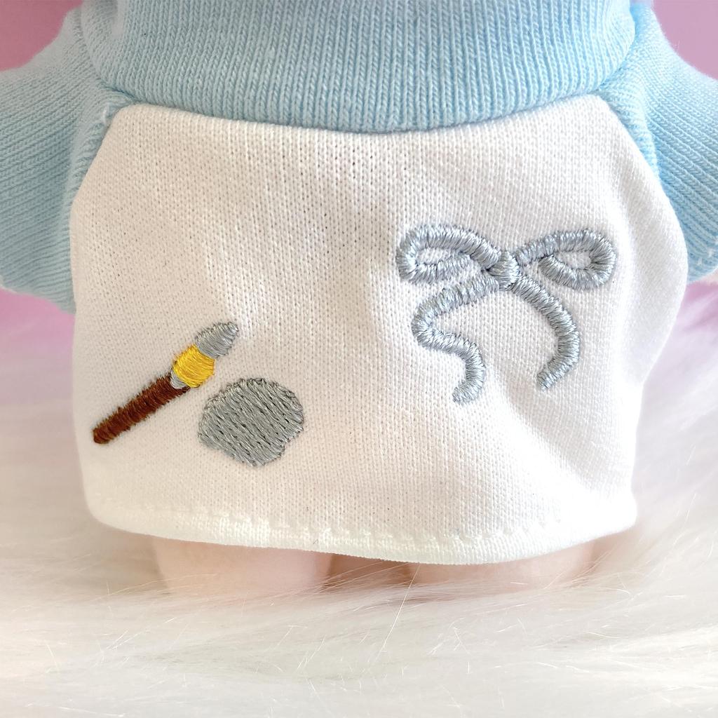 Casquette, Shirt, and Polka Dot Overalls Set for 10cm Plush Toy, Kigurumi Accessories, Otaku Activities, Doll Mascot, Kpopdoll Costume [Used]