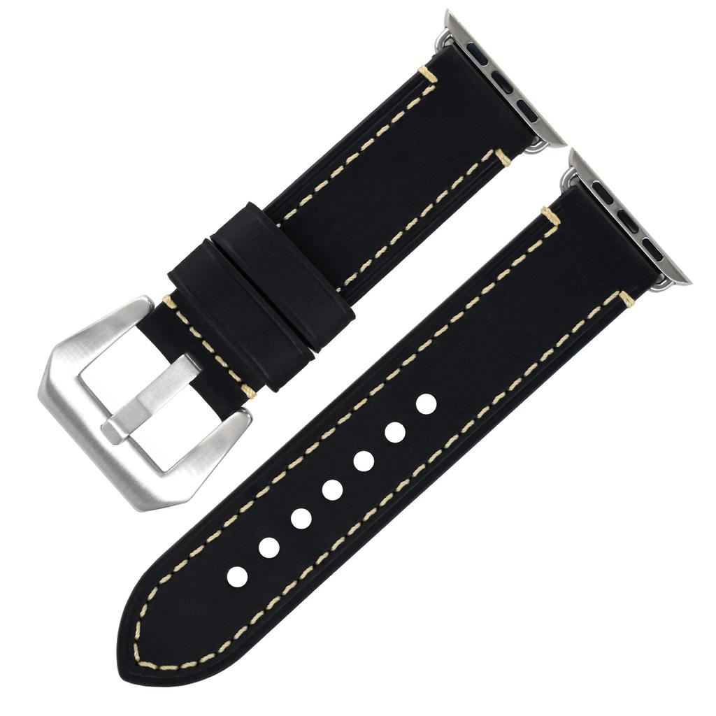 Suitable For Apple S7 Watch Apple Iwatch Strap First Layer Crazy Horse Leather Pin Buckle Watch8 Watch Strap
