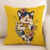 New Style of Lucky Cat Series Pillowcases, Home Office Sofa Pillow Cushion Covers, Seats