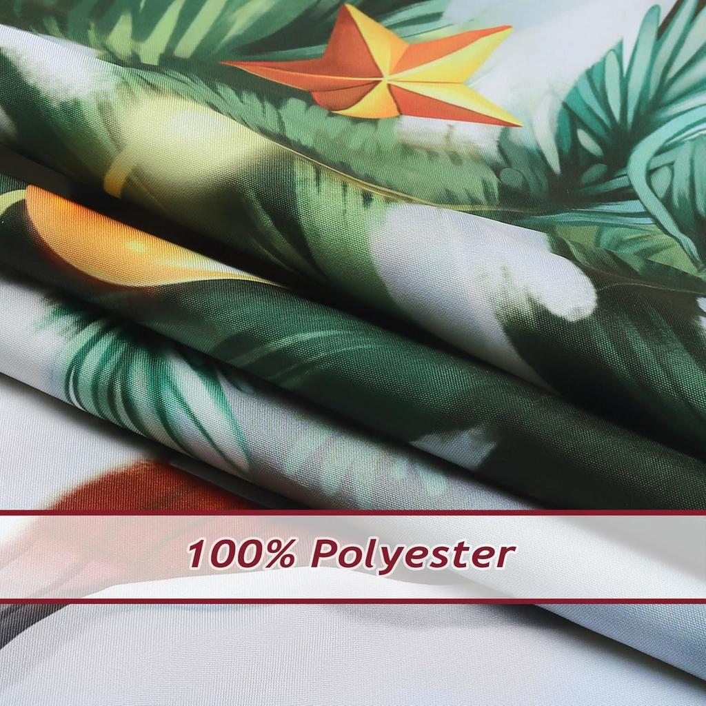 Christmas Gnomes Shower Curtain With Grey Xmas Tree Pine Pattern, Waterproof Winter Holiday Bathroom Decor For Gift Idea