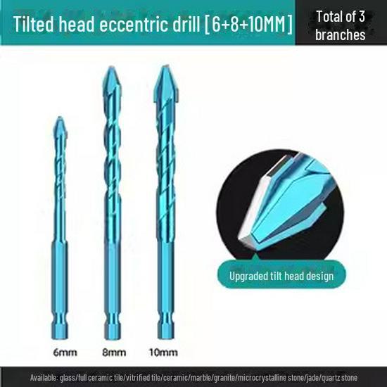 Huhao Heavy Duty Excentrische Boor met Kantelbare Kop voor Keramiek, Tegel, Beton, Gipsplaat en Glas.