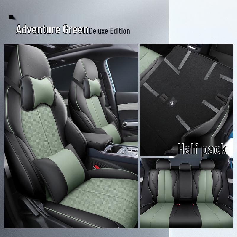 LTCS Car Seat Cushion: Sports Leather Cover for BYD Yuan PLUS, All-Season