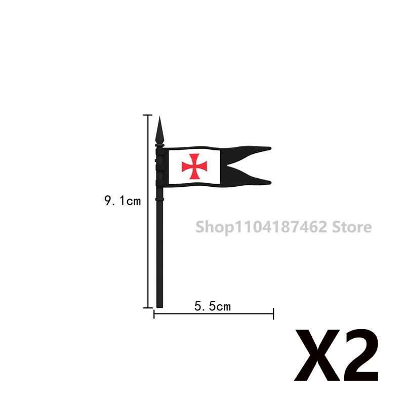 Medieval Roman Knight Legion Building Block Castle Green Dragon Forest Wolf War Horse Dragon Lion Shield Armor Cloak Brick Toys