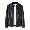 New top leather jacket men's PU leather jacket autumn and winter trend stand-up collar locomotive clothing tooling jacket