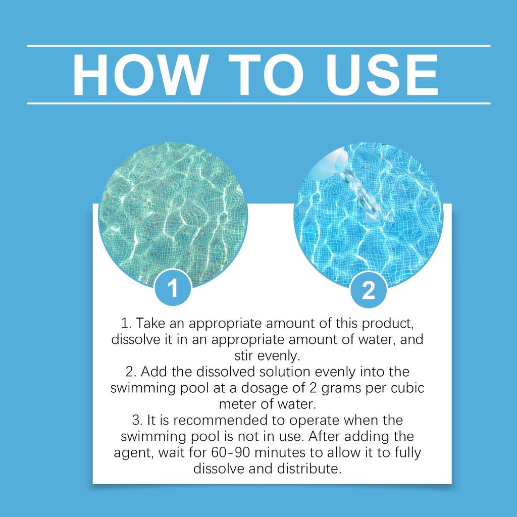 Pool Clean Chlorinated Effervescent Tablets Pool Clean Instant Water Treatment Effervescent Chlorine Tablets