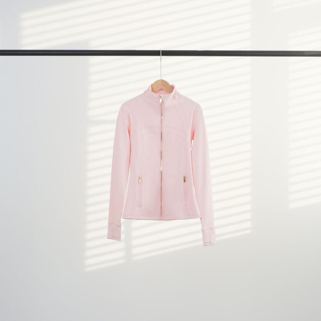 Giacca Sportiva da Donna Slim Fit con Zip Dorata - Collo Alto, Manica Lunga, Alta Elasticità, Abbigliamento Fitness Yoga
