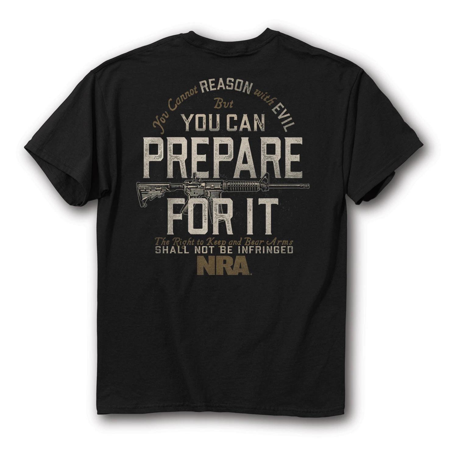 New NRA PREPARE FOR IT T Shirt OFFICIALLY LICENSED NRA Shirt S