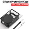 Case for DJI Osmo Action 6 Silicone Cover With Lens Protective Cap Anti-scratch Protector Shell Accessories