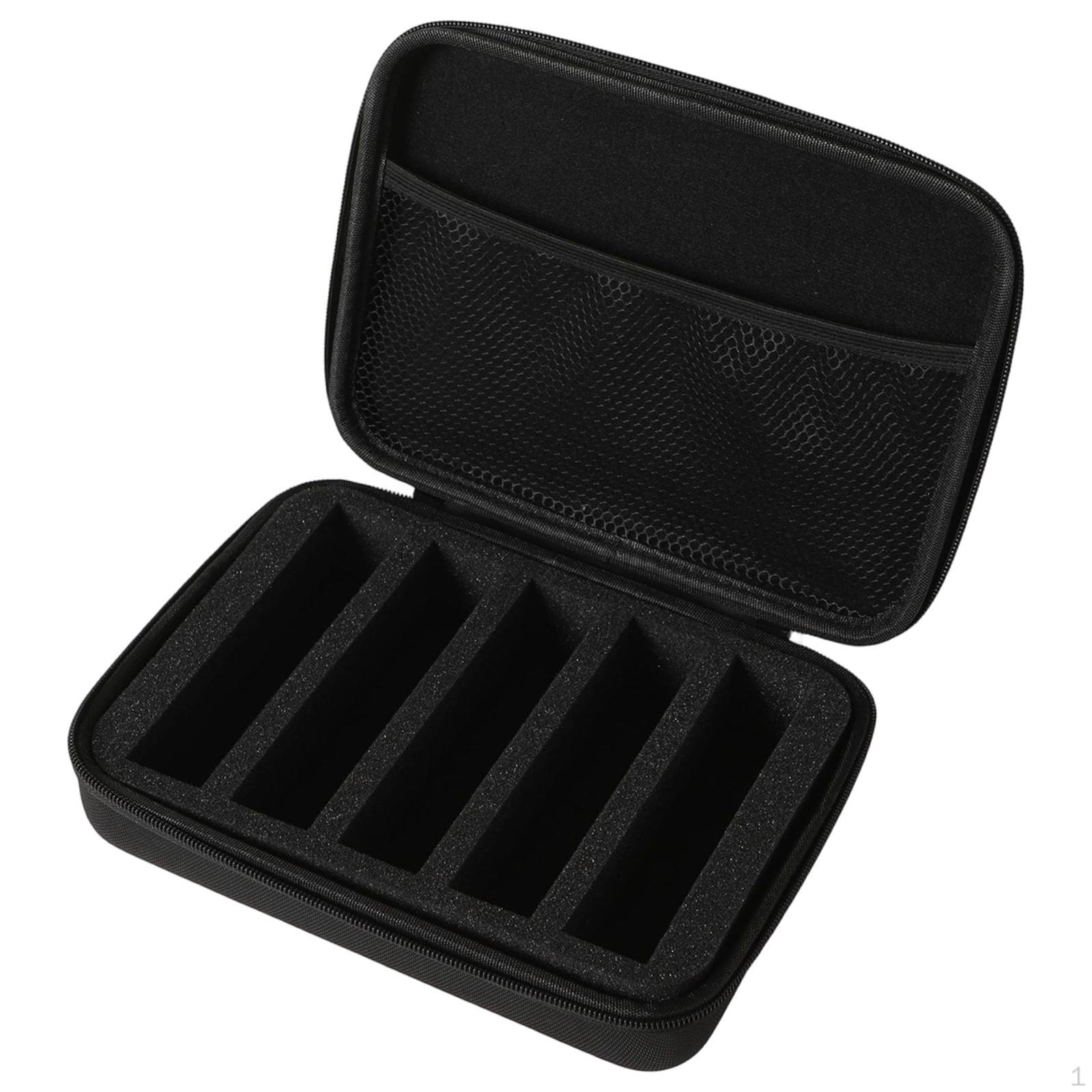 

Glasses Case Eyewear Holder Showcase Sturdy Portable Stackable 5 Grids Organizer Container for