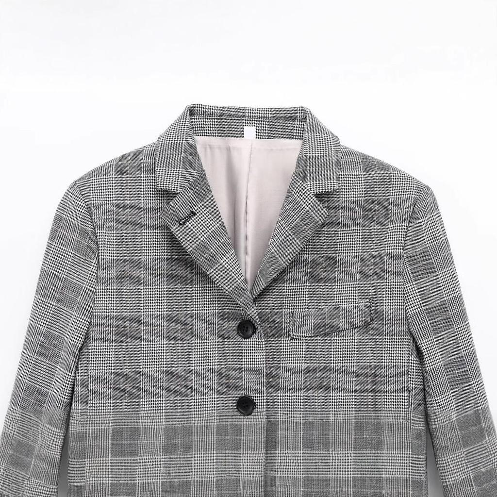 2025 Spring Women's European & American V-neck Single-breasted Casual Suit