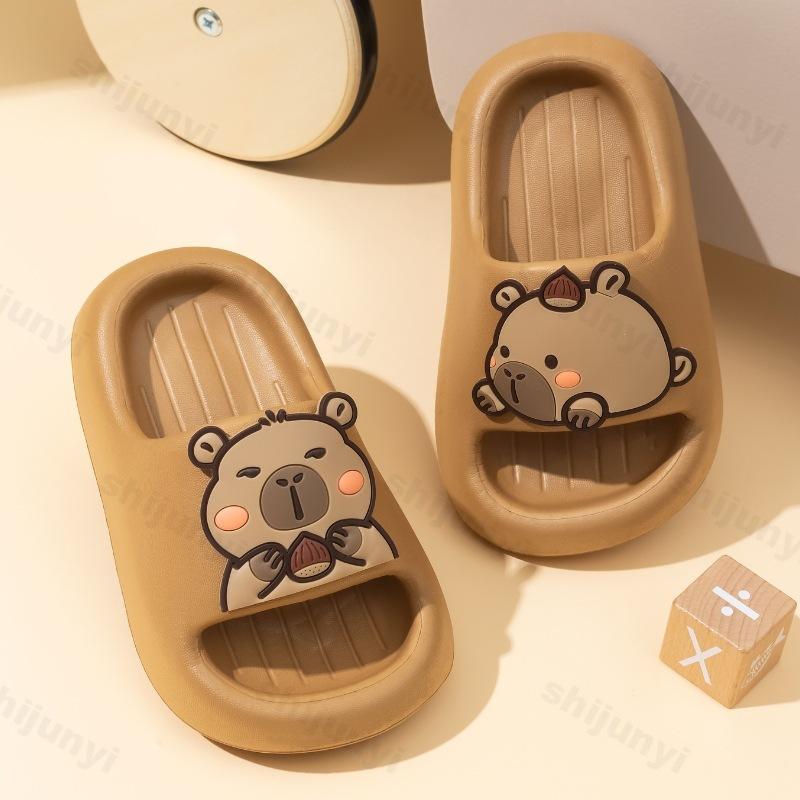 Pantofole da casa Capibara Pantofole da bagno per bambini Estive Ragazze Ragazzi Cartone Animato Carine Moda Scarpe per la casa Bambini Scarpe da esterno per la spiaggia