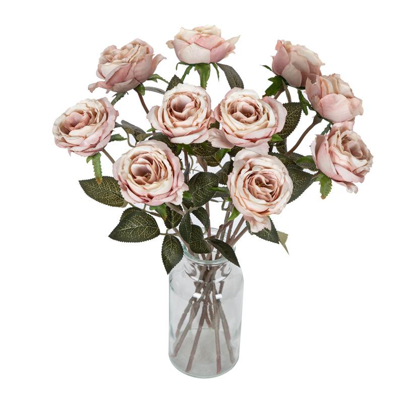 Artificial Flowers Silk Roses Wedding bridal bouquet Holiday Festival Outdoor garden Home Room DIY Gift box Hot sales Accessori