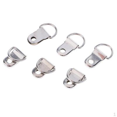100 Pieces Single Hole Small D Picture Photo Hanging Hangers 2. Cm