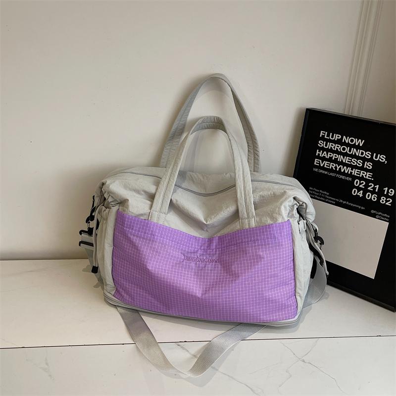 Large Capacity Short Distance Travel Bag Women's Lightweight Sports Fitness Bag Storage Luggage Bag