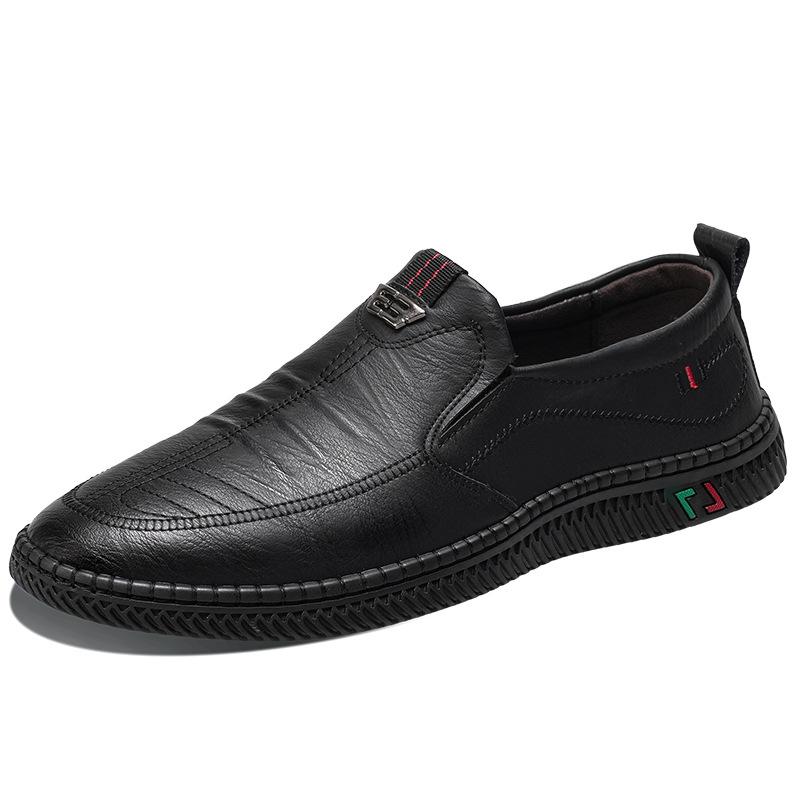 Leather shoes men's new casual shoes business men's shoes spring and autumn dad non-slip men