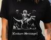 Jesus reitet auf Dinosaurier T-Shirt: Lustiges UFO Grafik-T-Shirt
