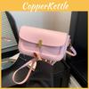 Vintage Inspired Small Square Bag Chain Stitch Pu Leather Shoulder Bag