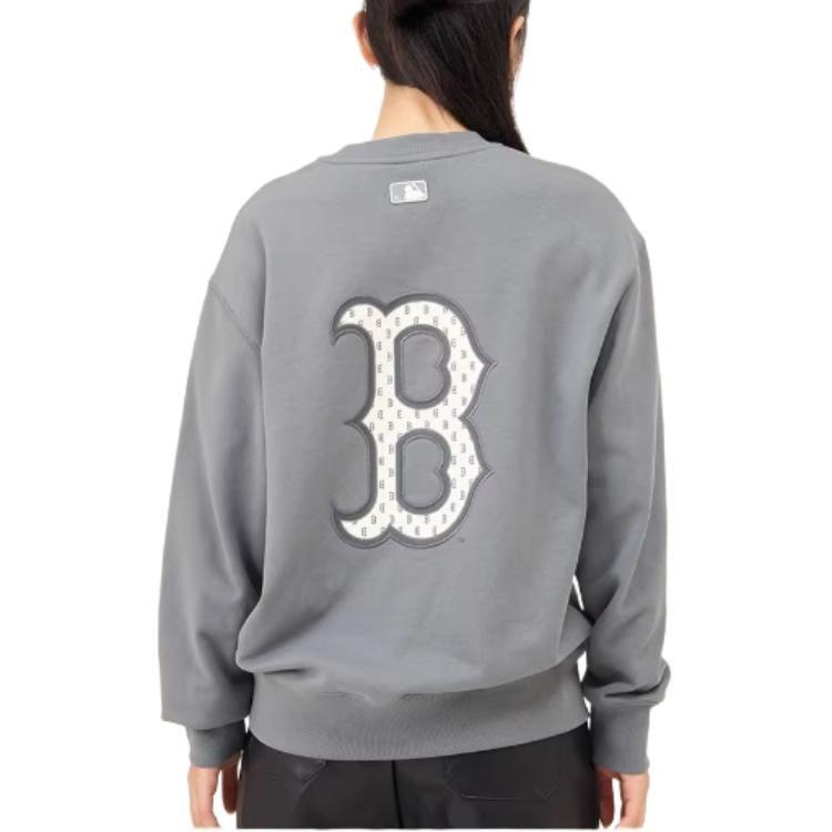 MLB Sweatshirts Men's Dark Gray Crew Neck Moderate Other 3AMTM1234-43GRD