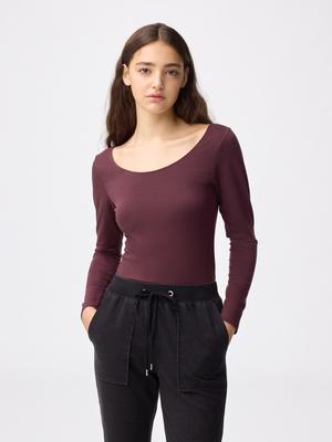 Gu STyle HeaT ExTra Wide Neck T  Long Sleeve 