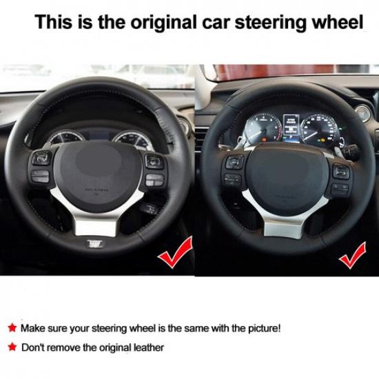 DIY Car Steering Wheel Cover for Lexus NX200t 15-2017 IS200t IS250 IS300 IS350