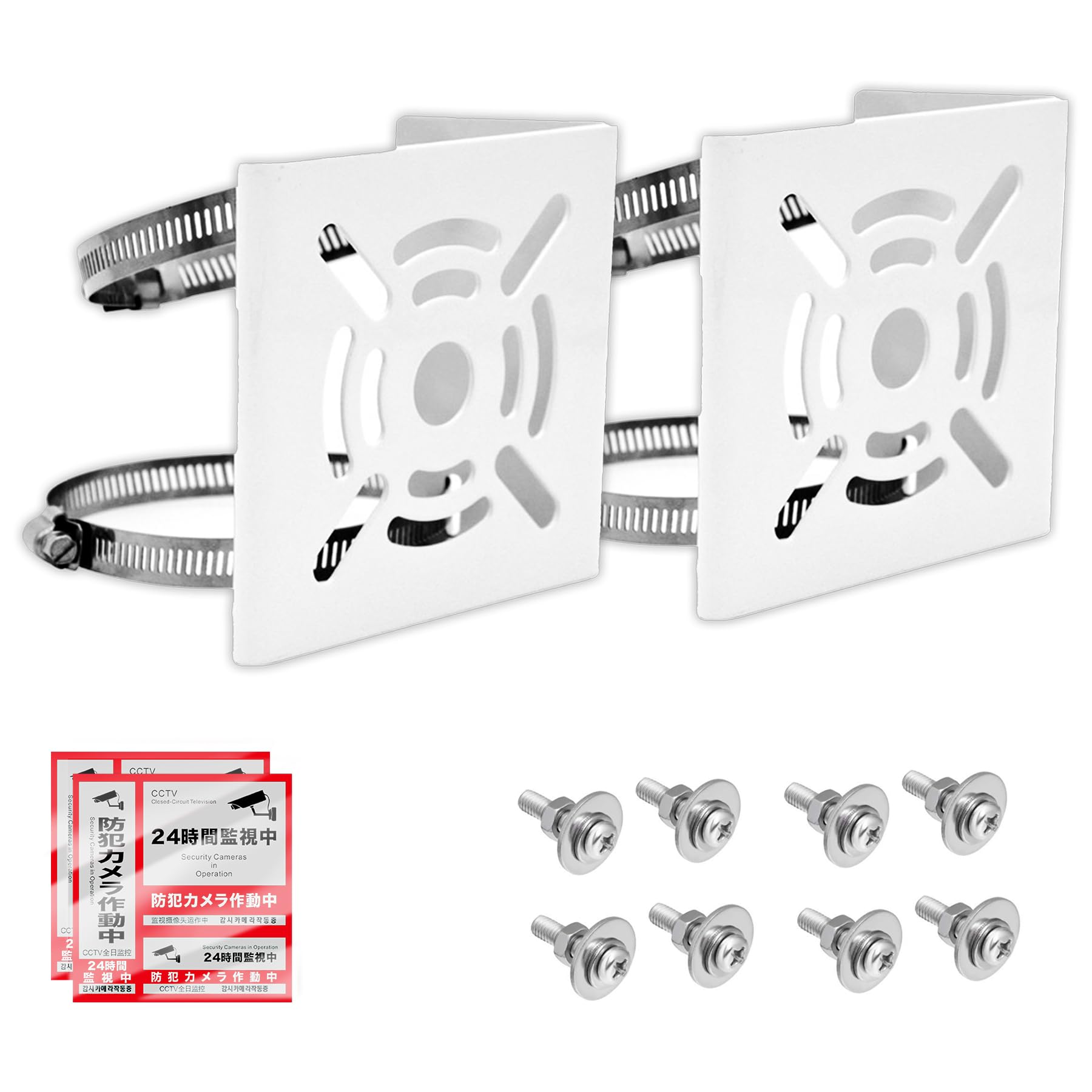 

Монтажний кронштейн Стовп Кронштейн для камери відеоспостереження Підставка Корпус Свердління не потрібне Циліндрична квадратна колона для використання повної підставки для камер спостереження Манекен