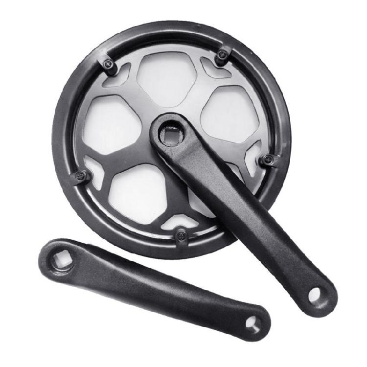 Single Speed Crankset 52T/48T/40T Bike Chainring Crankset Chainwheel Aluminum Alloy Folding Bike Chainwheel Crankset