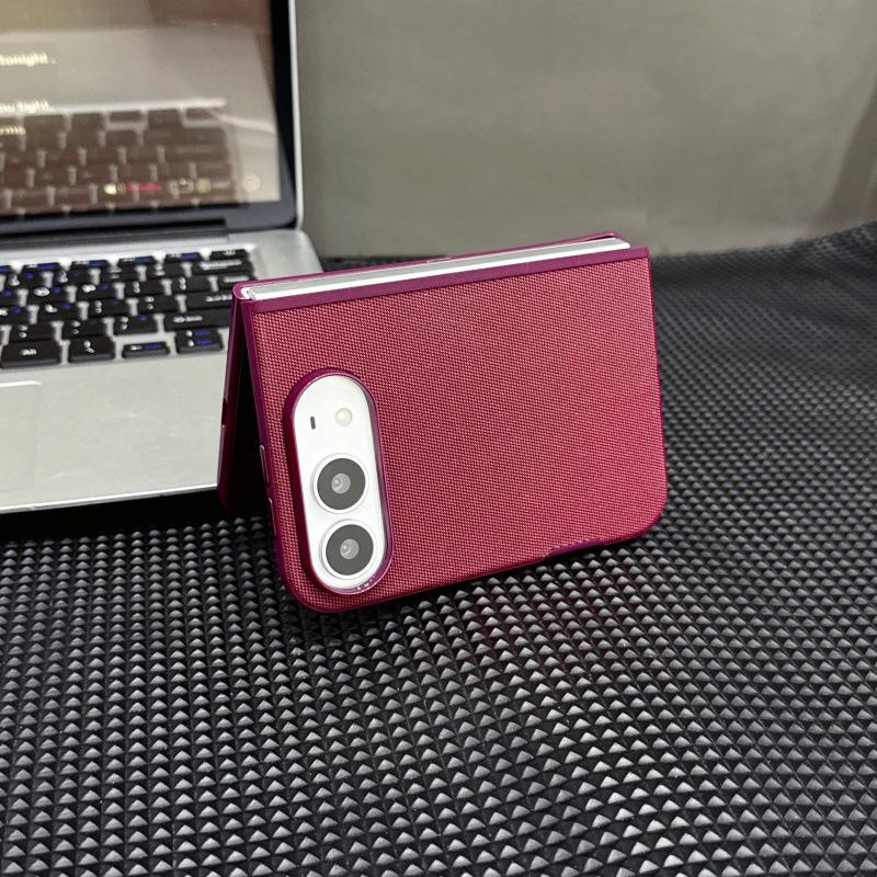 iPhone Duo Magnetic Tech Fabric Phone Case with Foldable Screen & Advanced Drop Protection