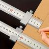 3pcs 11.8-inch Precision Positioning Rulers 304 Stainless Steel Durable Multifunctional Measuring Tools for Designers Engineers