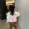 Adorable Rabbit And Bear Canvas Shoulder Bag For Kids Lightweight And Stylish Design